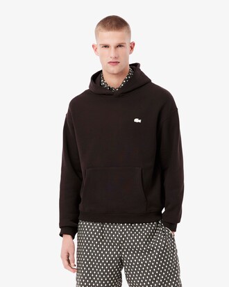 Felpa con cappuccio loose fit stampata