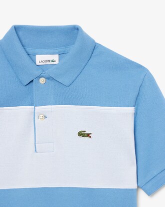 Polo in Petit Piqu&eacute; color block