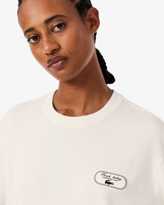 T-shirt oversize con stemma Tennis Heritage