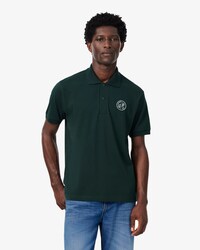 Polo classic fit in petit piqu&eacute; con stemma
