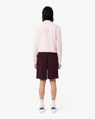 Shorts in tessuto felpato