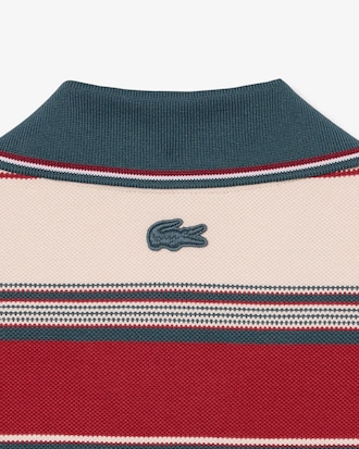 Polo a righe in piqu&eacute; loose fit Runway