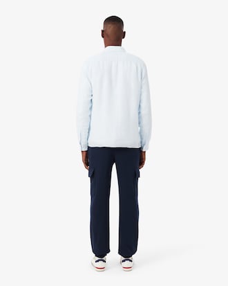 Pantaloni della tuta cargo in tessuto felpato