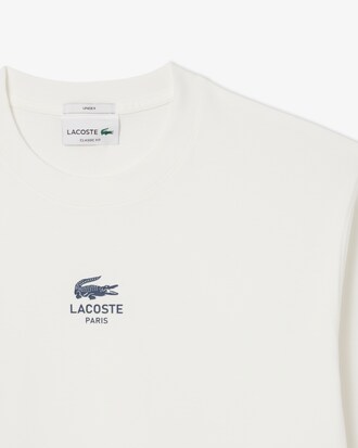 T-shirt a maniche lunghe con stampa Lacoste