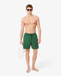 Pantaloncini da bagno monocromatici di lunghezza media