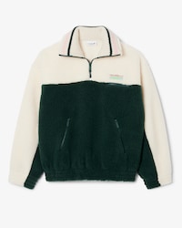 Felpa oversize in pile a collo alto
