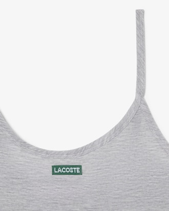 Canotta slim fit in jersey con stemma