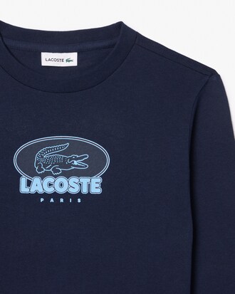 T-shirt con stemma stampato in cotone pesante