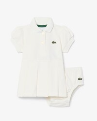Completo neonato in piqu&eacute; elasticizzato