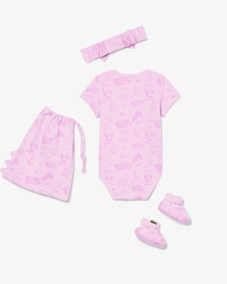 Set regalo neonato in cotone stampato