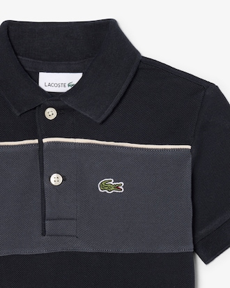 Polo in Petit Piqu&eacute; color block