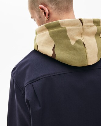 Sovracamicia da uomo in flanella pesante con tasche Lacoste LIVE