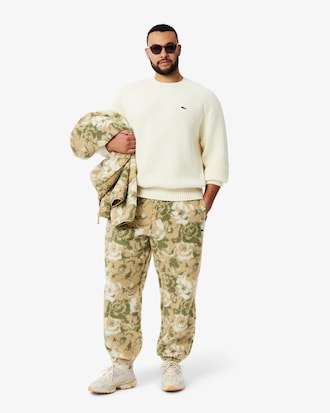 Maglione spesso in lana cardata con zip sul collo