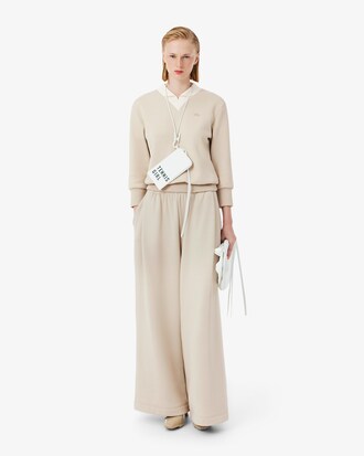 Felpa con scollo a V in maglia di raso Runway