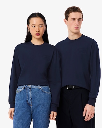 T-shirt in cotone a maniche lunghe