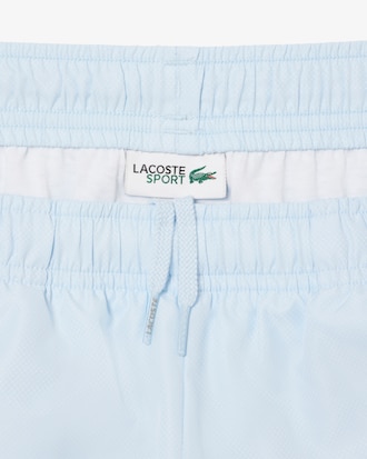 Shorts sportivi in taffetà a rombi