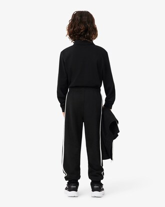 Pantaloni sportivi in tessuto felpato con dettaglio a righe