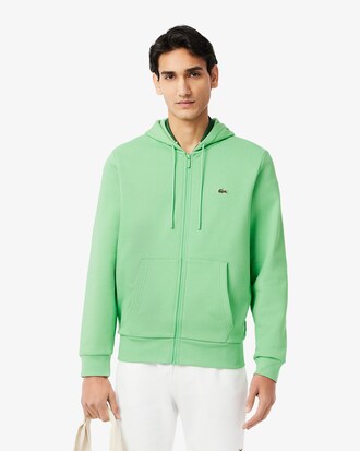 Felpa con cappuccio in pile con zip