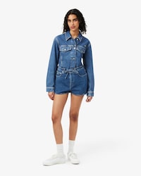 Shorts in denim di cotone