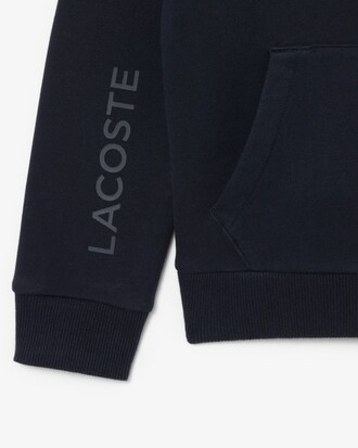 Felpa con cappuccio e zip color block