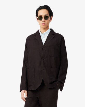 Blazer in cotone jacquard