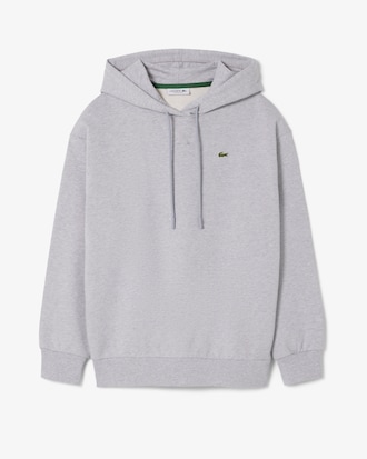 Felpa oversize in pile con cappuccio