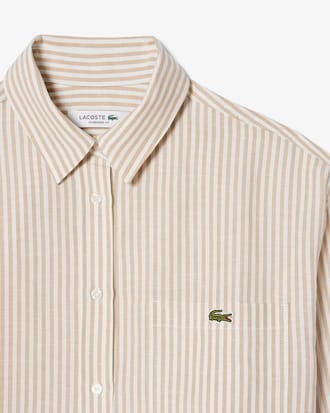 Camicia oversize in misto lino