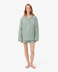 Set pigiama oversize in popeline a righe