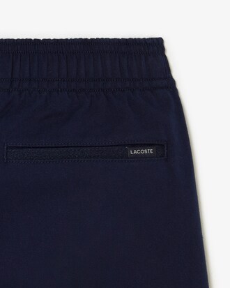 Shorts in gabardine di cotone elasticizzato