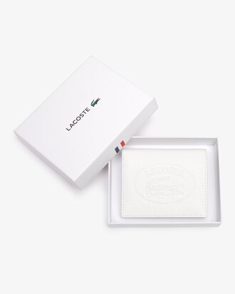 Portafoglio da donna con bottone automatico in pelle martellata Croco Crew