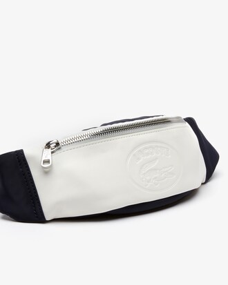 Marsupio bicolore L.12.12 Cuir con scritta goffrata da uomo