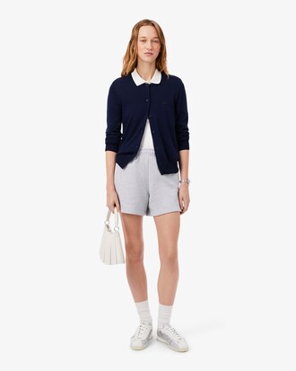 Shorts in tessuto felpato