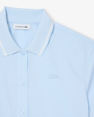 Camicia oversize effetto petit piqu&eacute;