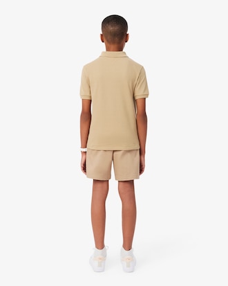 Shorts chino in twill di cotone elasticizzato