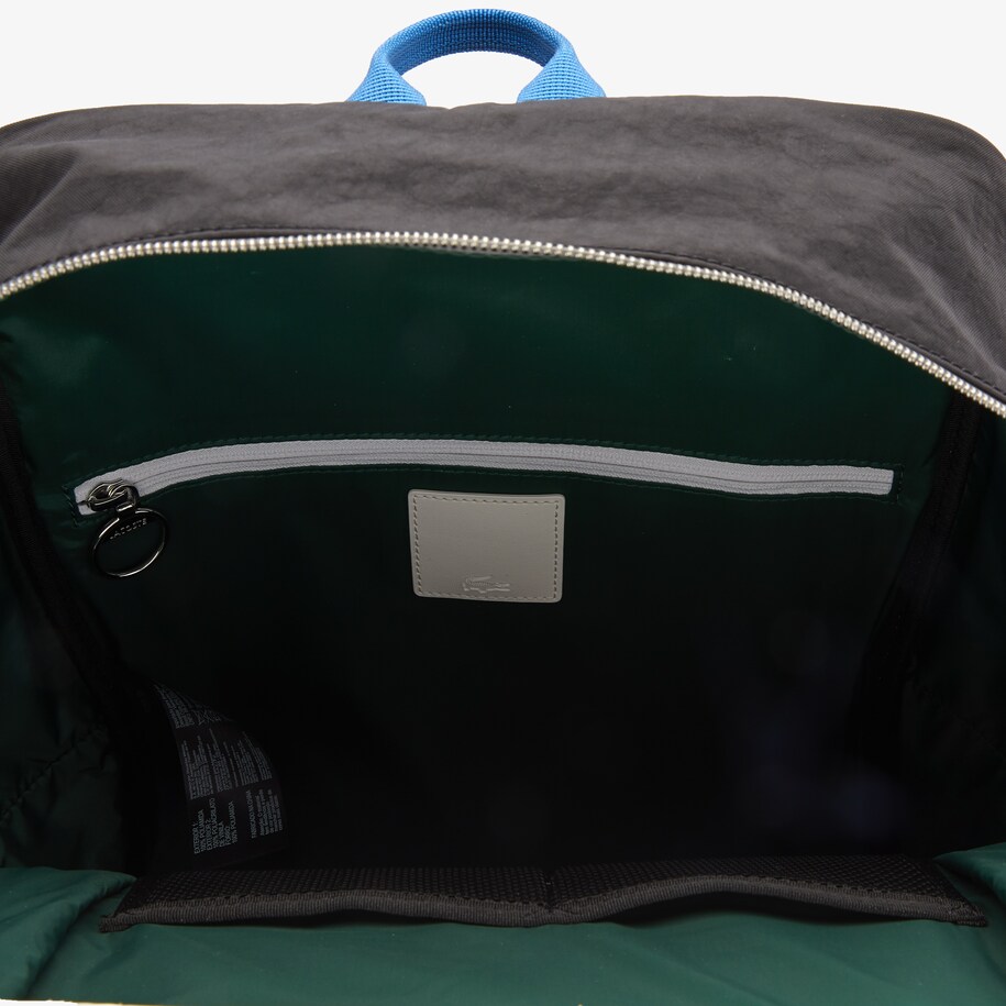 Zaino Da Uomo Formato Quadrato In Canvas Spalmata Color Block Lcst Lacoste