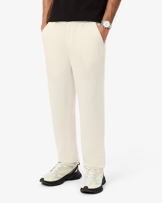 Pantaloni chino regular fit in lino