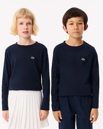 T-shirt in cotone a maniche lunghe