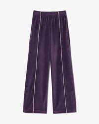 Pantaloni della tuta in velluto con bordo