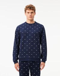 Felpa homewear con stampa coccodrillo