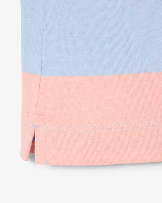 Polo da rugby oversize a righe in cotone