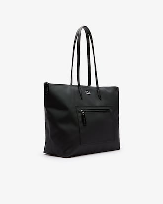 Tote bag grande con zip e tasca L.12.12 Concept color block da donna