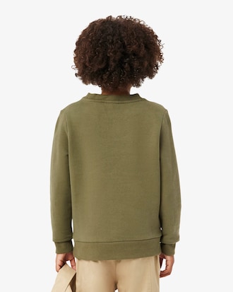 Felpa in cotone felpato color block