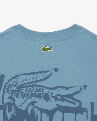 T-shirt grafica in jersey di cotone