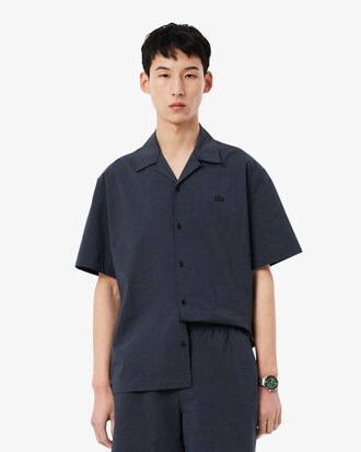 Camicia in seersucker relaxed fit