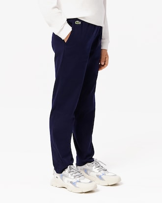 Pantaloni in gabardina di cotone stretch