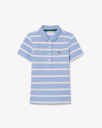 Polo in petit piqué a righe