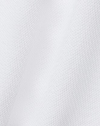 Polo in piqué con collo smerlato