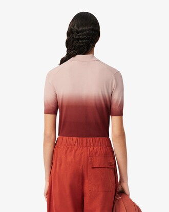 Polo in maglia effetto ombré classic fit