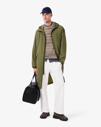 Parka lungo ripiegabile impermeabile