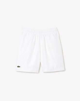 Shorts sportivi in taffetà a rombi
